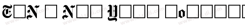 TAN – NEW YORK Font字体转换